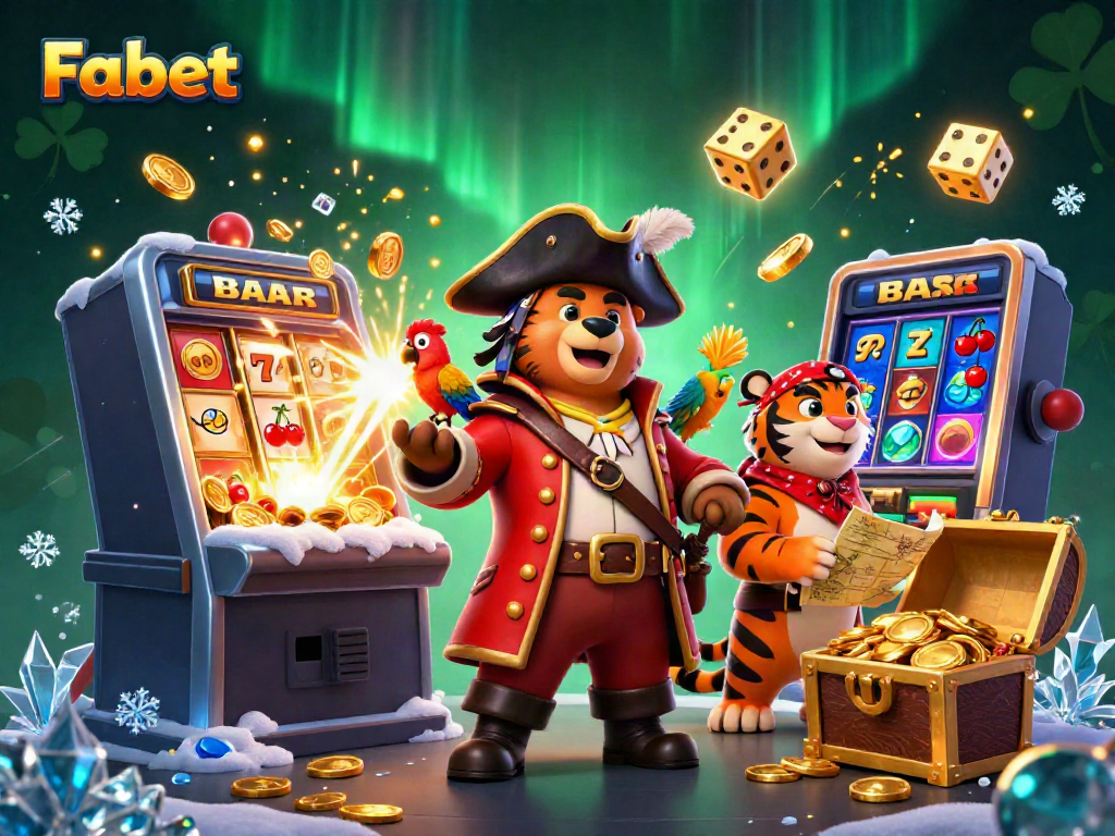 Experience thrilling gaming action at Fabet with vibrant graphics and exciting casino elements.