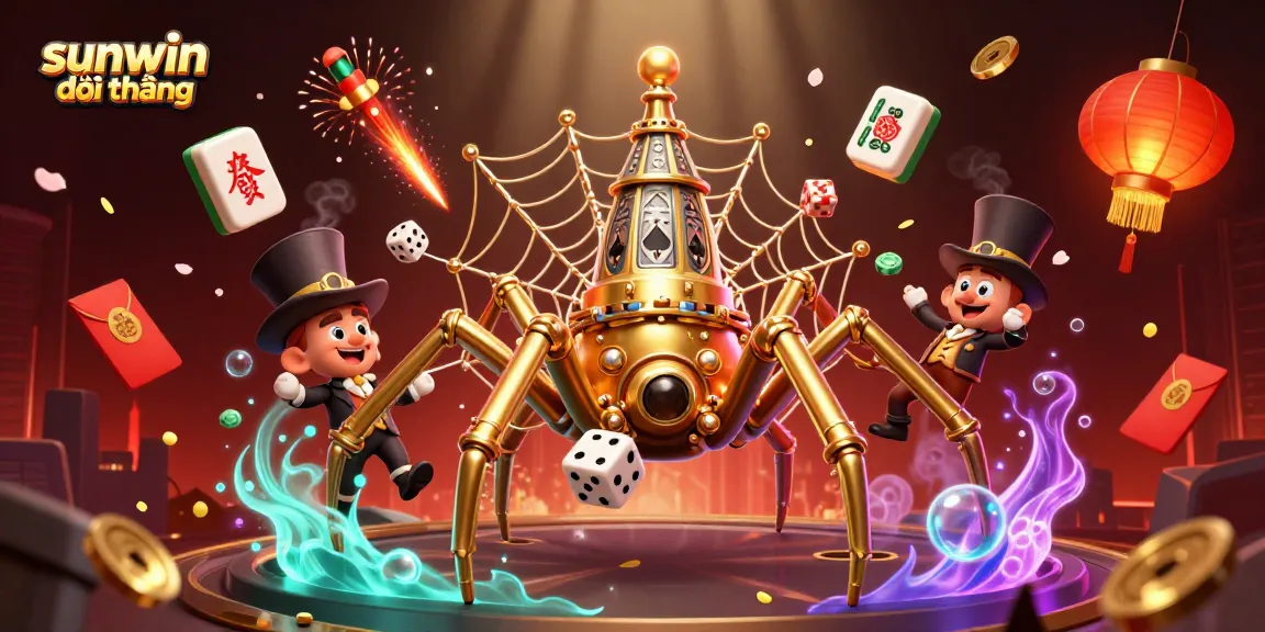 Experience thrilling gaming with sunwin đổi thưởng in this vibrant steampunk casino scene.