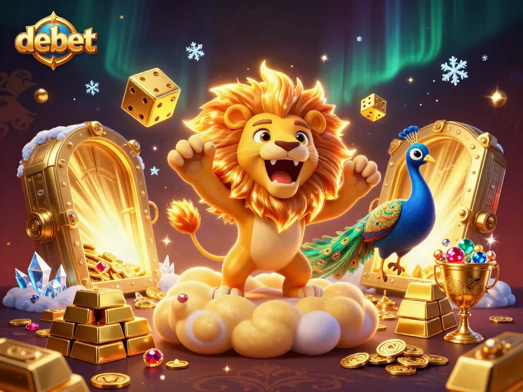 Engage in thrilling gambling adventures with debet as golden treasures and cartoon characters come to life.