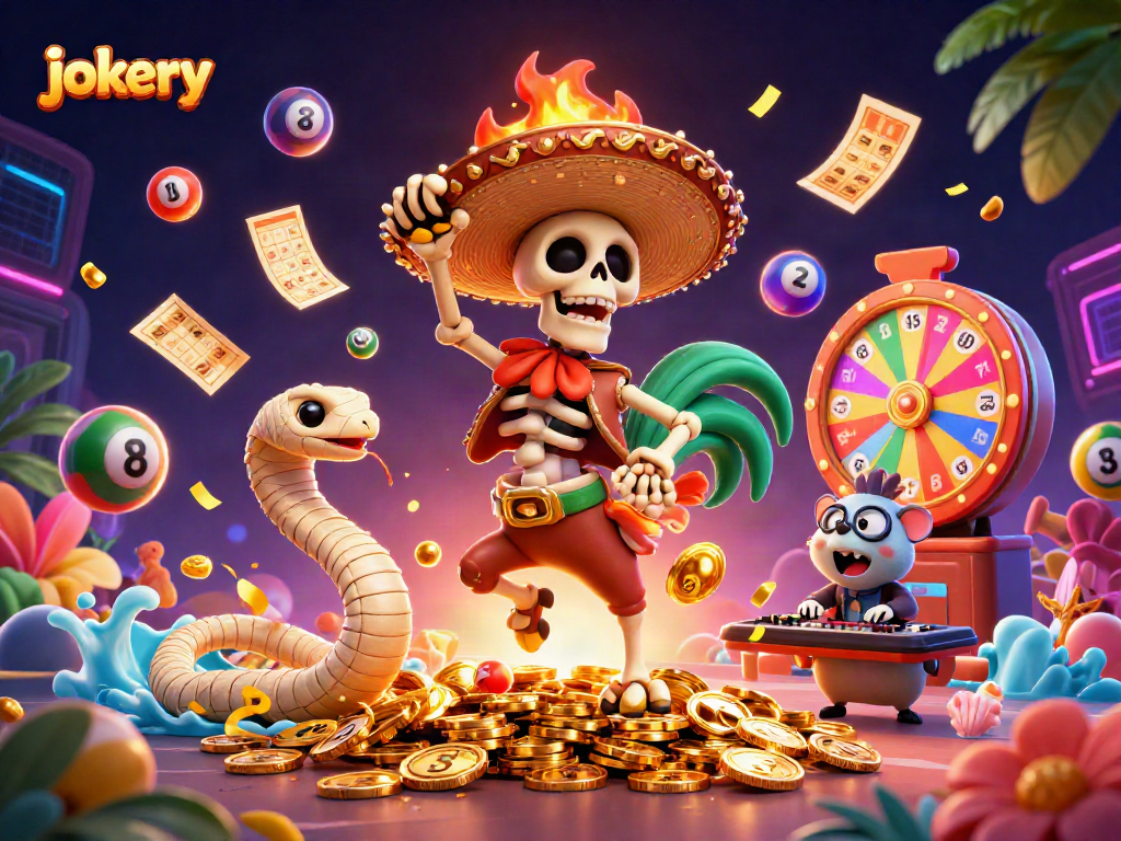 Engage in jokery-themed casino excitement with vibrant characters and dynamic game elements.